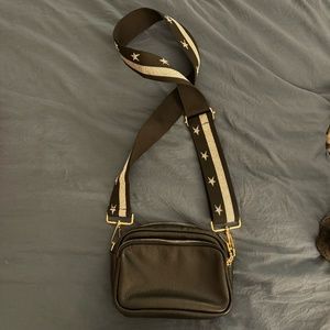 POM POM LONDON MAYFAIR LEATHER BAG